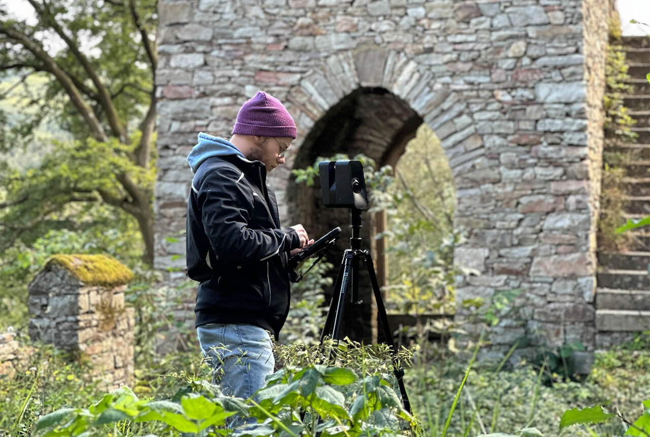 Aufnahme eines Objektes mit der Laserkamera