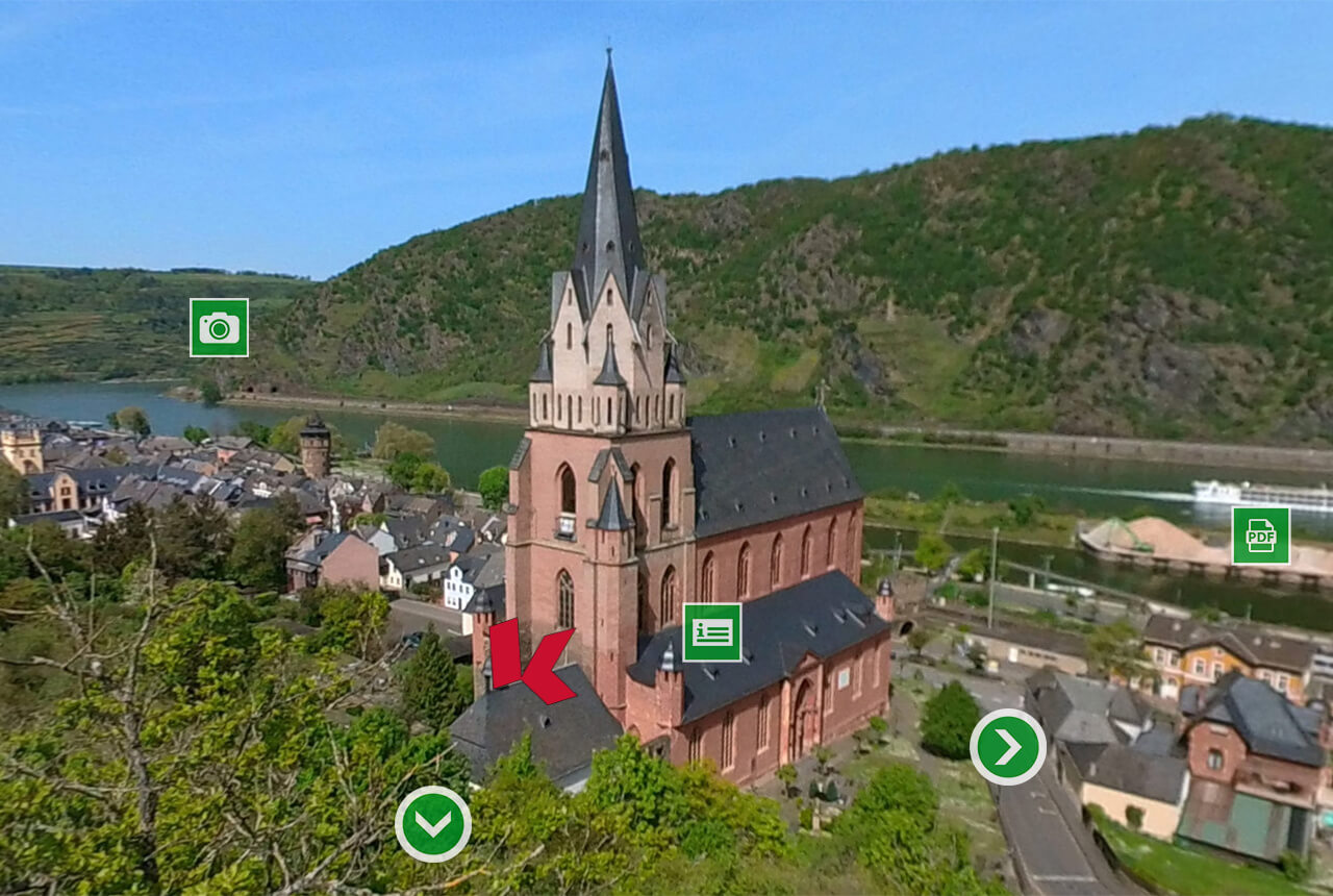 Panoramatour in Oberwesel mit multimedialen Inhalten